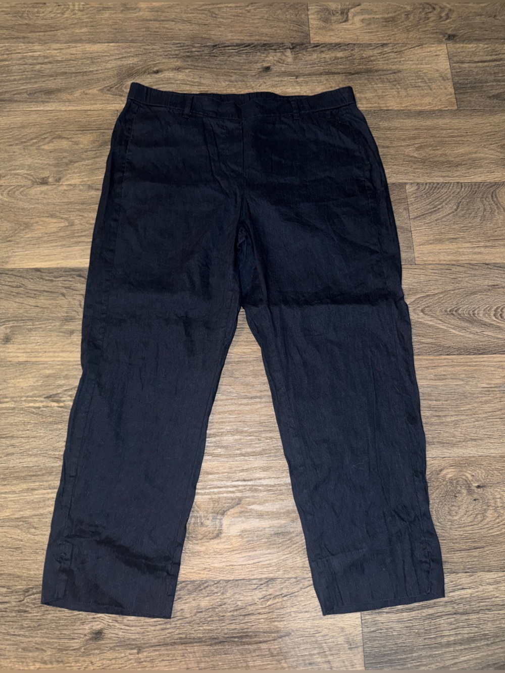 J. Jill Black Cropped Straight-Leg Pants